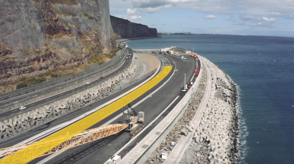 mise en circulation du viaduc de la NRL