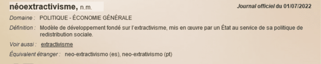 néoextractivisme