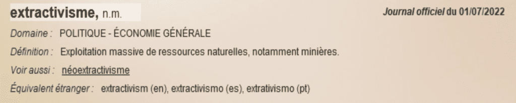 EXTRACTIVISME
