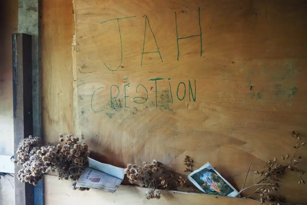 Le Jardin d'Abord en janvier 2021, fréquenté par des militants ou des proches du rond-point des Zazalé.