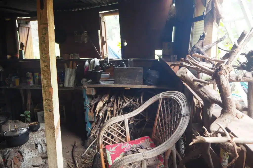 Le Jardin d'Abord en janvier 2021, fréquenté par des militants ou des proches du rond-point des Zazalé.