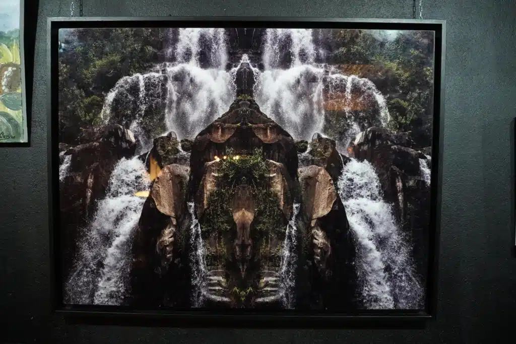 Inauguration de la galerie Farfar de l'association Kolkol au Tampon le 30 avril 2024.