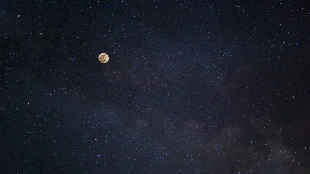 Lune et ciel, étoiles, astrologie