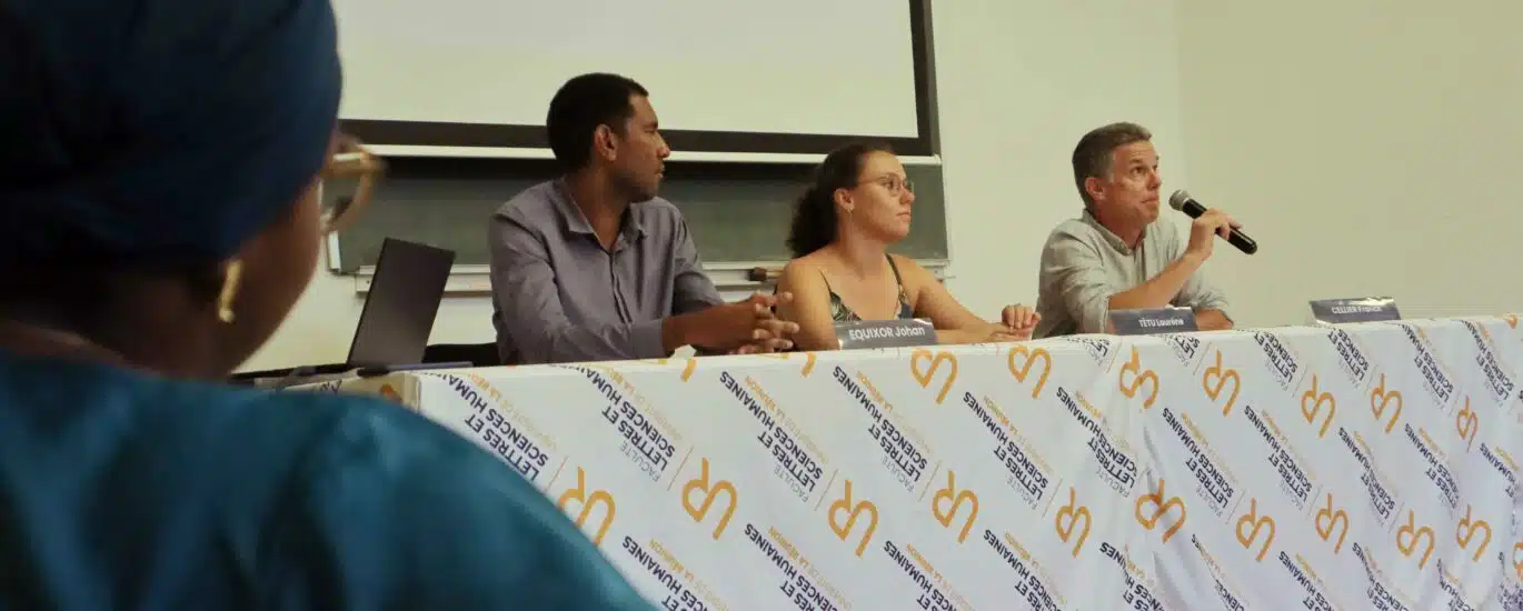 Séminaire sur l'IA à l'université Info-com Johan Equixor, Franck Cellier Laurène Têtu