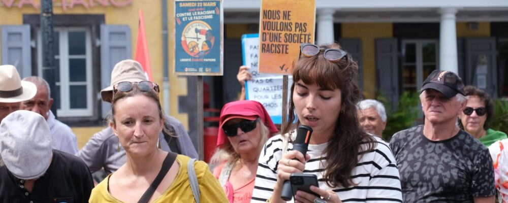 manifestation contre extrême droite et racisme Saint-Paul