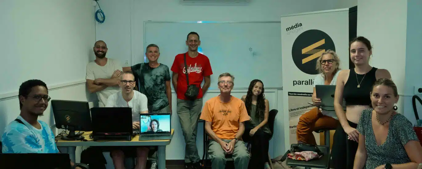 équipe de Parallèle Sud : Florent Hibon, Olivier Ceccaldi, Jean Fauconnet, Franck Celllier, Olivier Mussard, Philippe Nanpon, Leeloo Collet, Anouk Cellier, Léa Morineau et Sarah Cortier