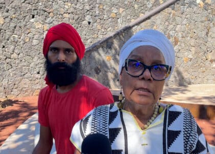 TYP président du Komité Pangar et Ghislaine Bessière présidente de Rasine Kaf