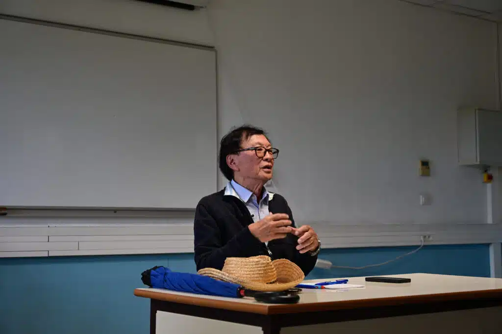 Rencontre d'André Thien Ah Koon avec les élèves du collège de la Chatoire © Olivier Ceccaldi