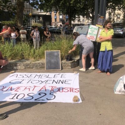 15 août à Lannion, Côtes d'Armor, pour préparer le 10 septembre avec Le Canard Réfractaire.