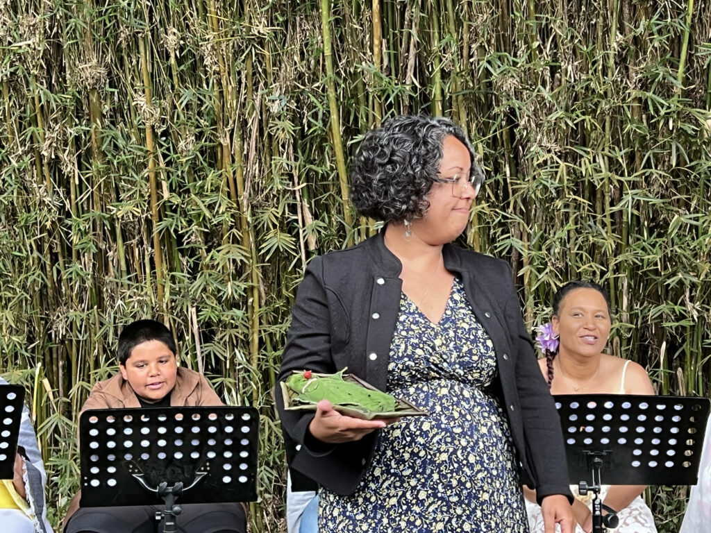 Sentié Fah'âme avec la troupe Kisa milé à l'observatoire des Makes