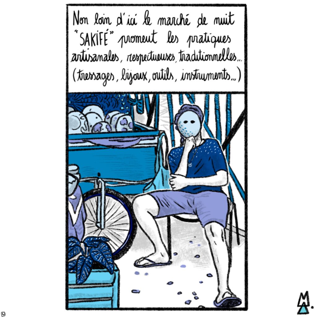 Les jours de la nuit, kozman la nuit. BD reportage d'Alex Mesley