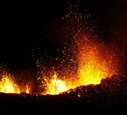 éruption du volcan piton de la Fournaise du 18 janvier 2026 © Franck Cellier