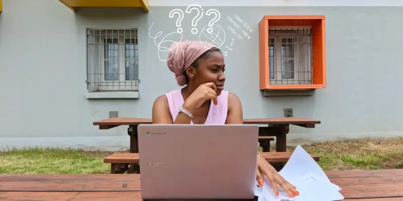 Rahizane Assani, témoigne des difficultés à gérer son budget mensuel. Image illustrée