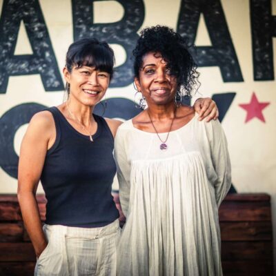 Directrices du Kabardock musique Le Port Nathalie Quipandédié et Pheap Poeung. Crédit : © Mikael THUILLIER