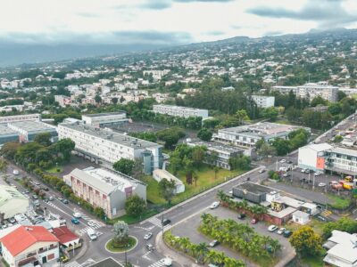 Les locaux du CIO du Tampon. Vue drone.